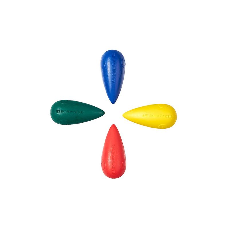 Crayones Pre-Escolares Faber-Castell Tropo x4 Colores-1