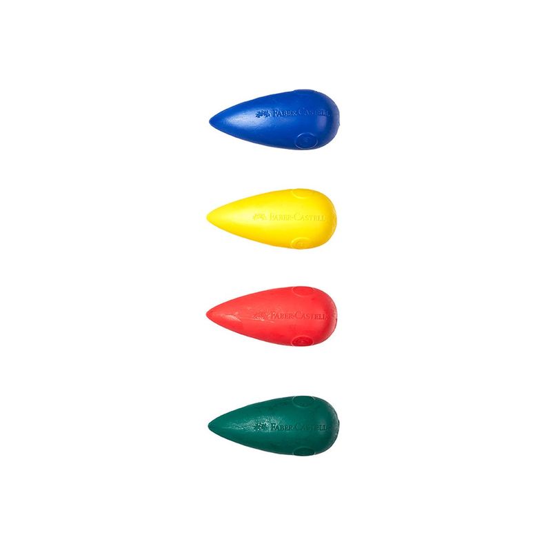 Crayones Pre-Escolares Faber-Castell Tropo x4 Colores-2