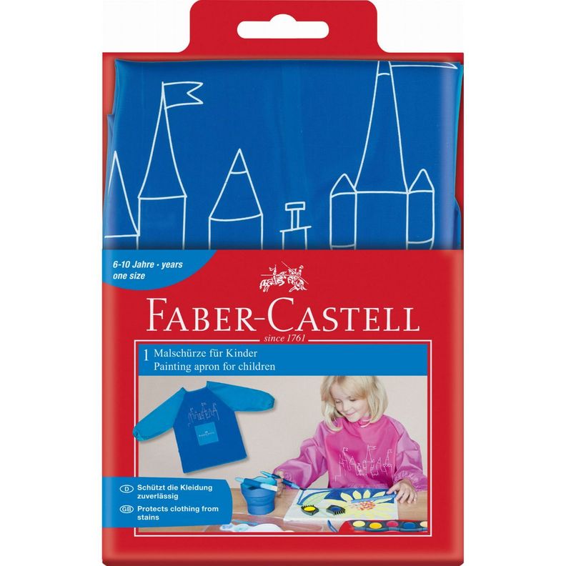 Delantal De Pintura Faber-Castell Color Azul-0