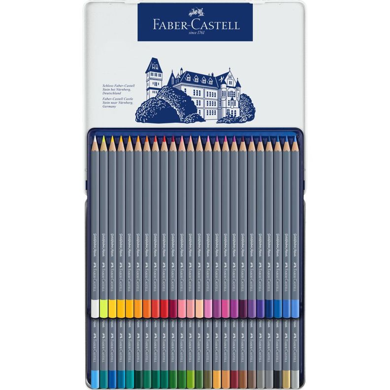 Lápiz Acuarelable Goldfaber Lata Faber-Castell x48 Colores-1