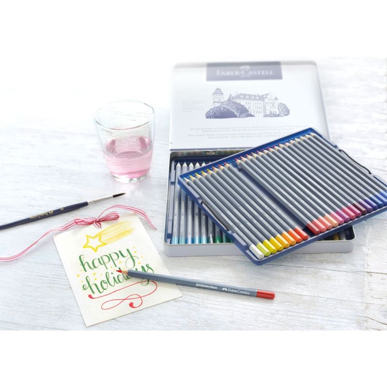 Lápiz Acuarelable Goldfaber Lata Faber-Castell x48 Colores-3