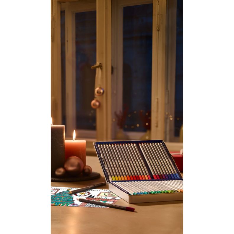 Lápiz Acuarelable Goldfaber Lata Faber-Castell x48 Colores-4
