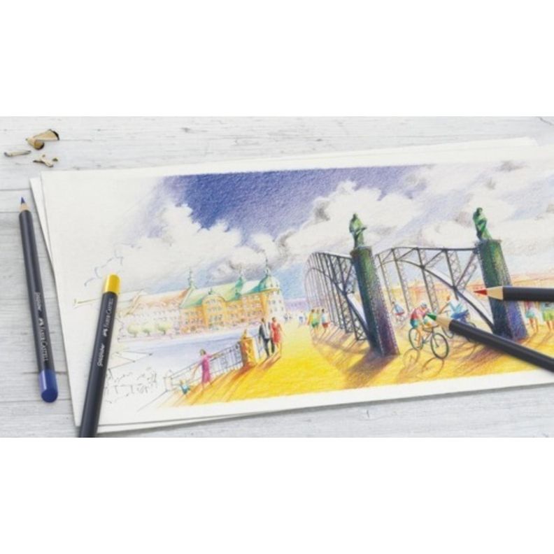 Lápiz De Color Goldfaber Faber-Castell x12 Colores-3
