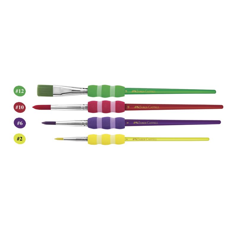 Pinceles Grip Soft Touch Faber-Castell x4 uds.-5