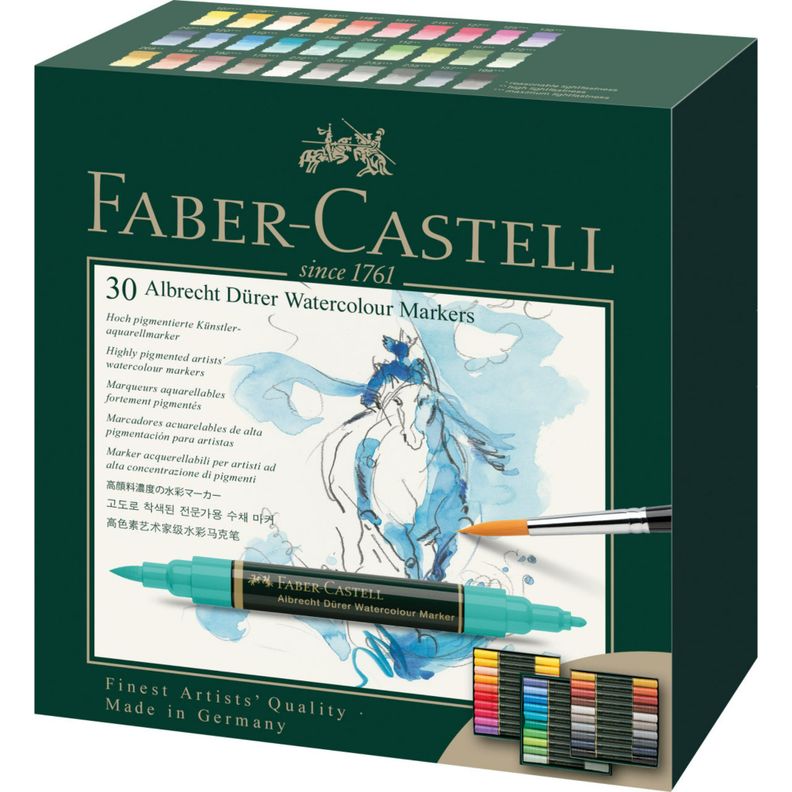 Marcadores Acuarelables A.Dürer Faber-Castell x30 Colores-5