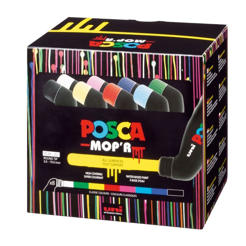 Set Marcadores POSCA Mop'r PC-22 8 Colores-0