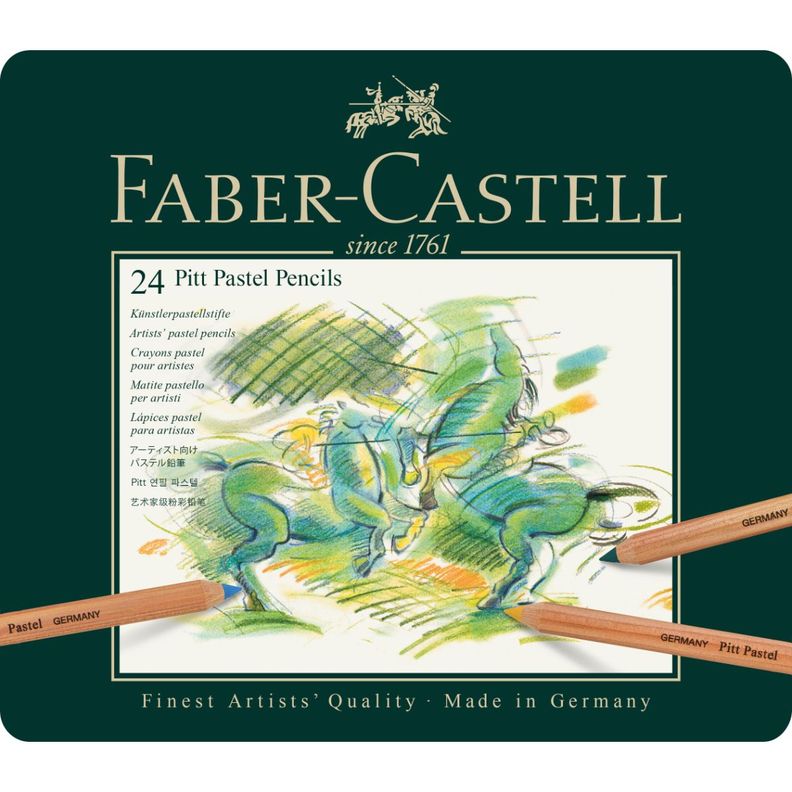 Lápiz Pitt Pastel Estuche Faber-Castell x24 Colores-2