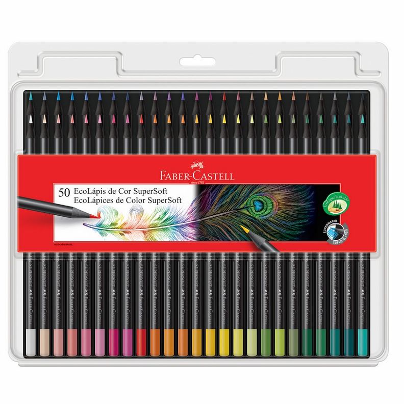 Lápices De Colores Super Soft Faber-Castell x50 Colores-0