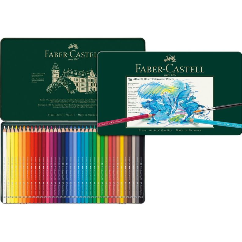 Lápiz de Color Acuarelable A.Dürer Faber-Castell x36 Colores-0