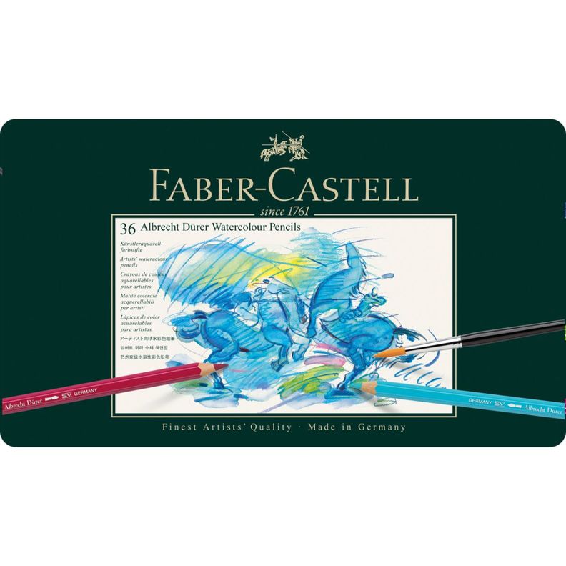 Lápiz de Color Acuarelable A.Dürer Faber-Castell x36 Colores-2