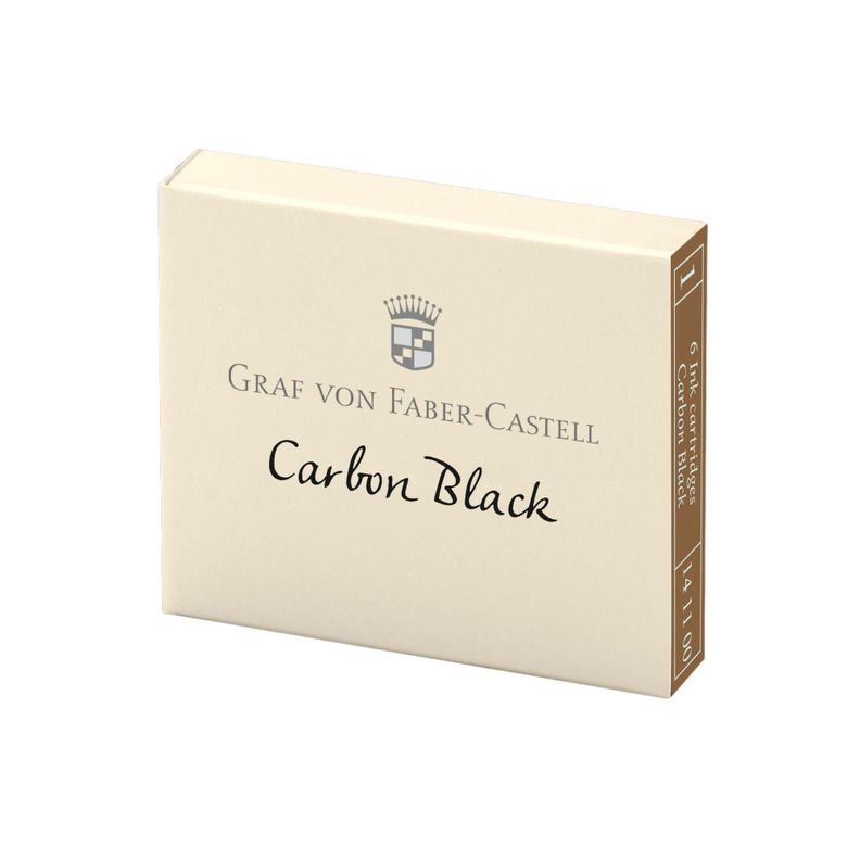 Cartuchos de tinta Faber Castell x6 Negro Carbón-0