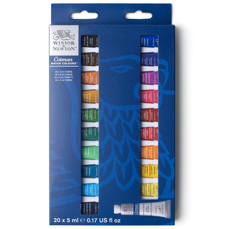 Set Inicial Acuarela Cotman Winsor & Newton 20x5ml-0