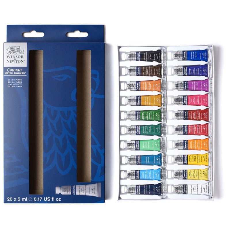 Set Inicial Acuarela Cotman Winsor & Newton 20x5ml-1