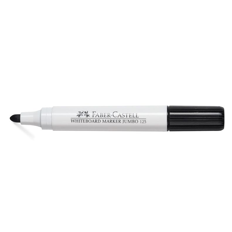Marcador Pizarra Blanca Jumbo 123 Faber-Castell Negro-1