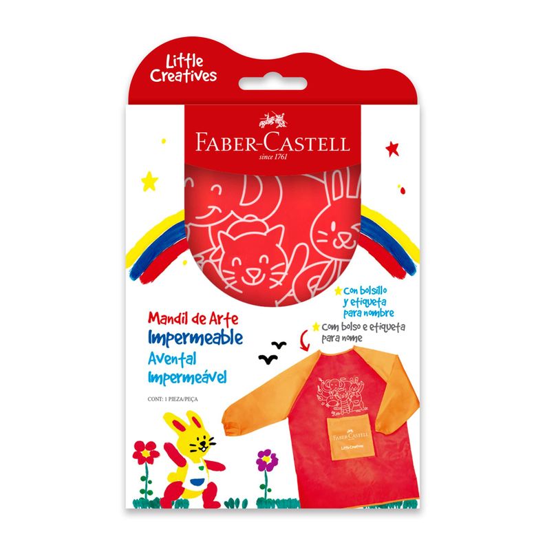Delantal de Arte Impermeable Faber-Castell Little Creatives-0