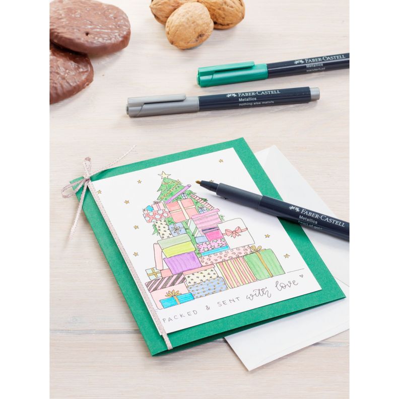 Marcadores Metalicos Faber-Castell x6 Colores-4
