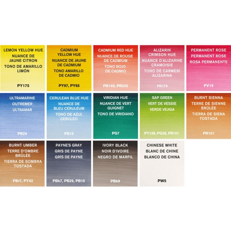 Set de Acuarelas Cotman Winsor & Newton 14 Medias Pastillas-3