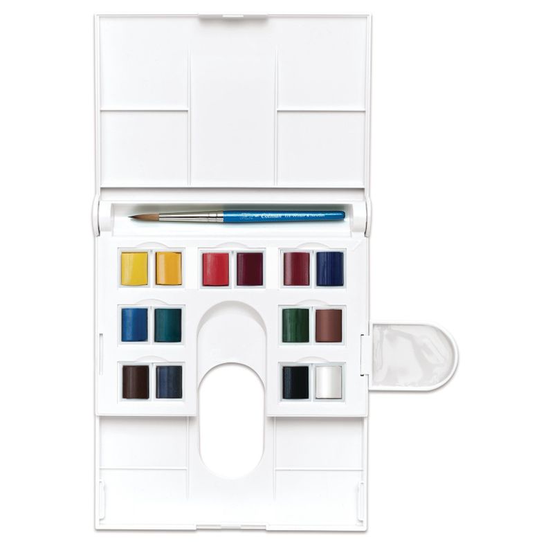 Set de Acuarelas Cotman Winsor & Newton 14 Medias Pastillas-4