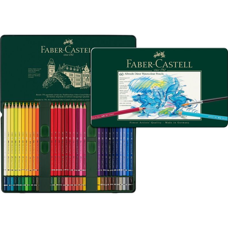 Lápices de 60 Colores Acuarelables A.Dürer Faber-Castell-0