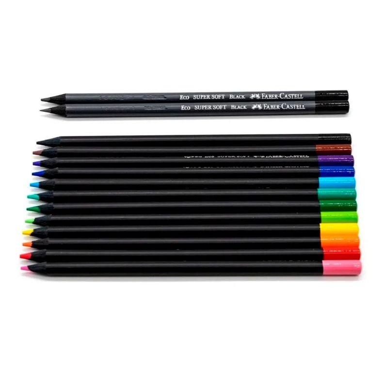 12 Ecolápices Color Supersoft + 2 Grafito Faber-Castell-2