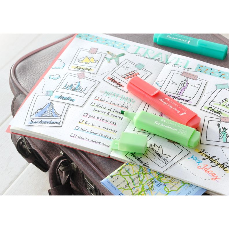 Marcador Tl 46 Pastel Faber-Castell x4 Colores-3