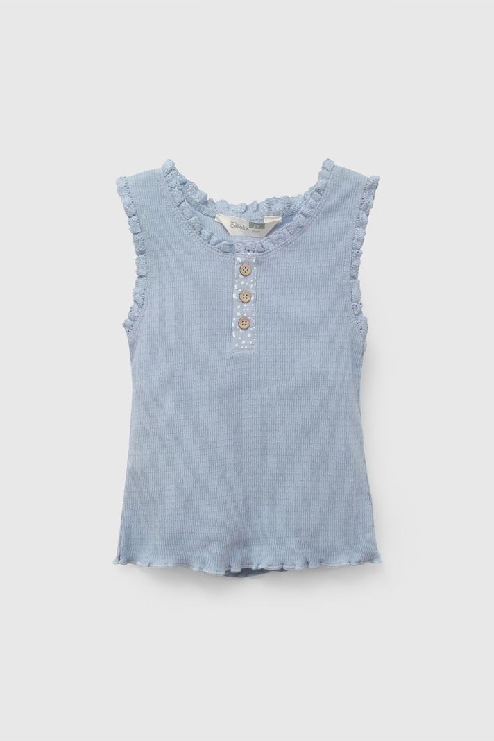 Polera Niña Celeste 58222 Colloky