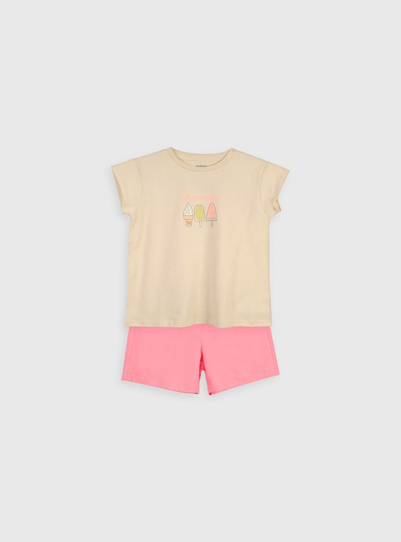 Pijama Niña Beige 56106 Colloky-0