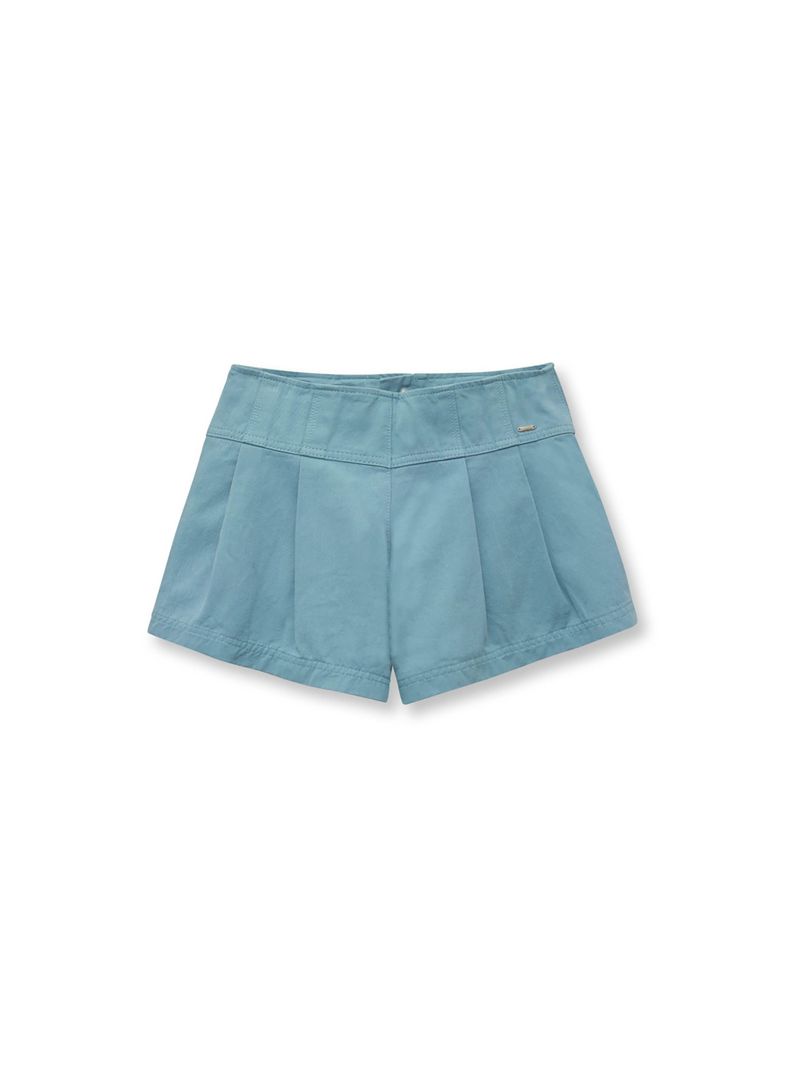Short Niña Azul Petroleo (2 A 12 Años) Colloky-1