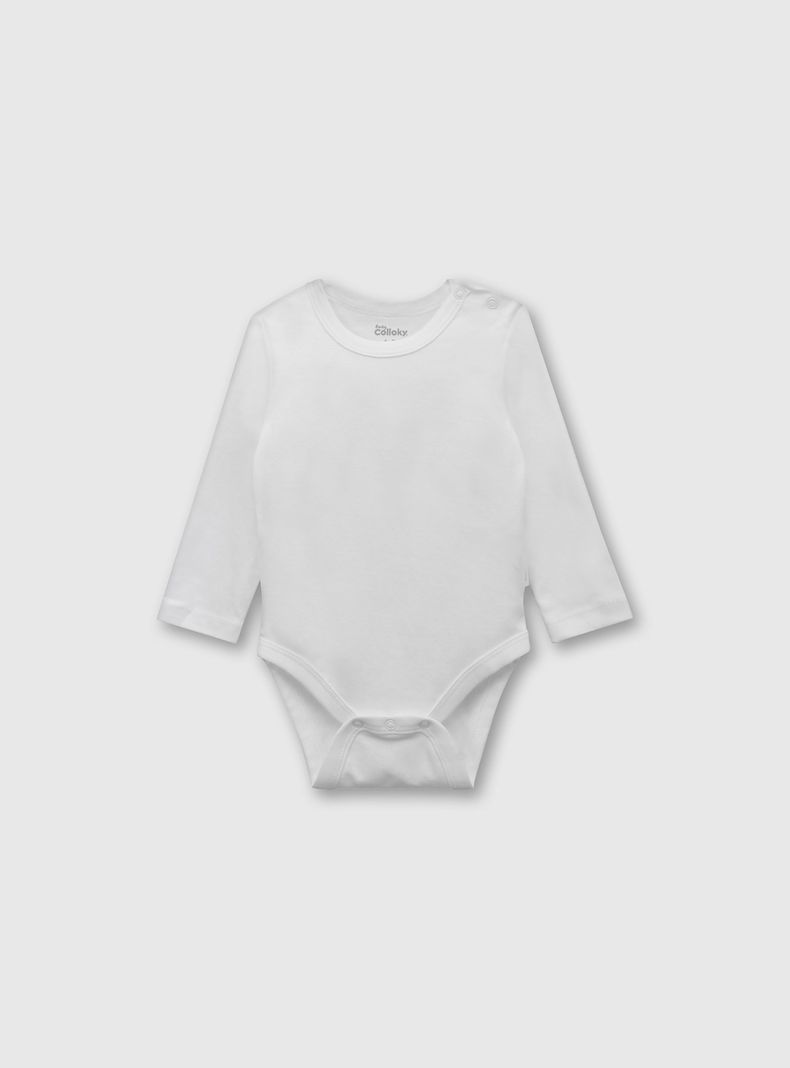 Pack de Bodies Unisex Blanco 54247 Colloky-1