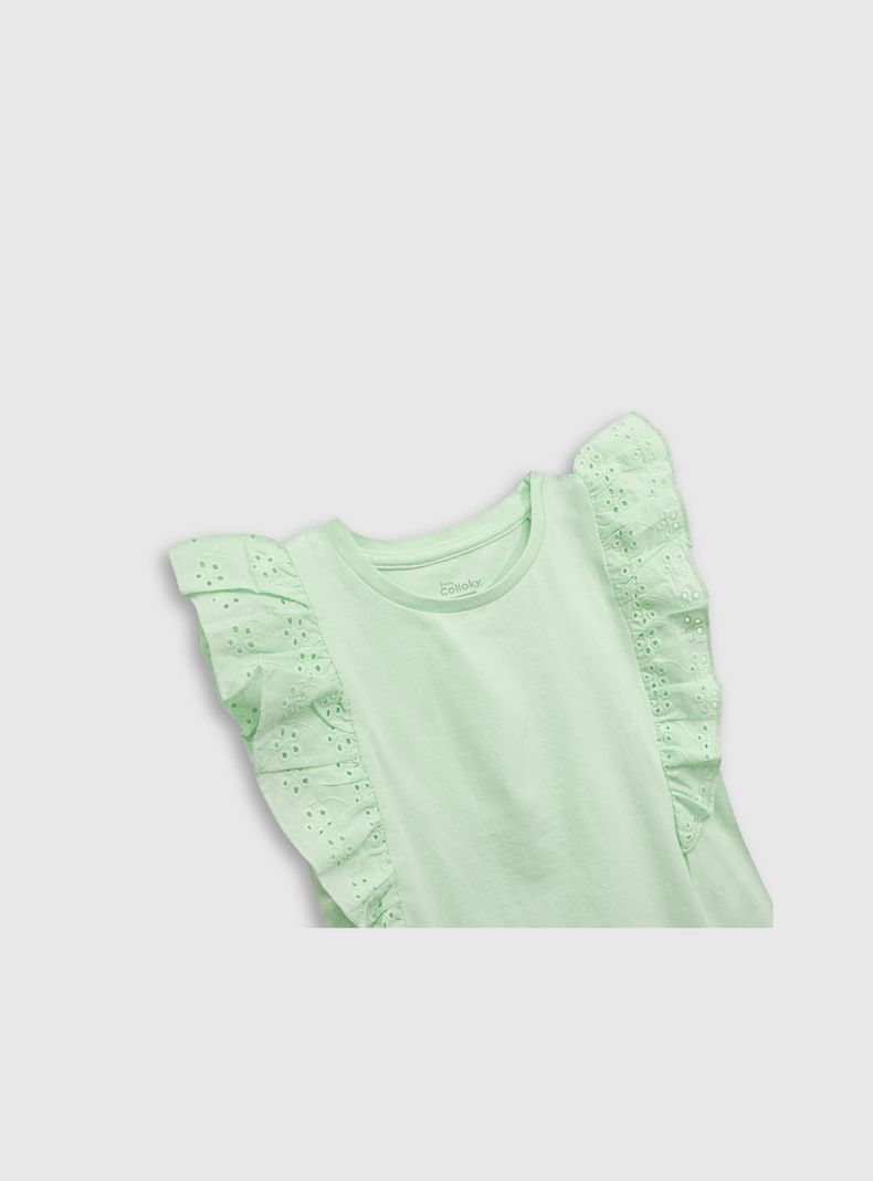 Polera Niña Verde 54855 Colloky-2