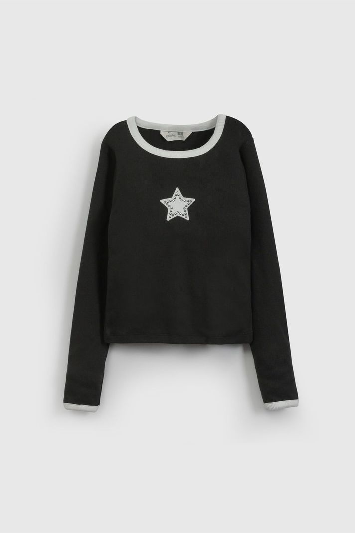 Polera Nina Negro 57295 Colloky