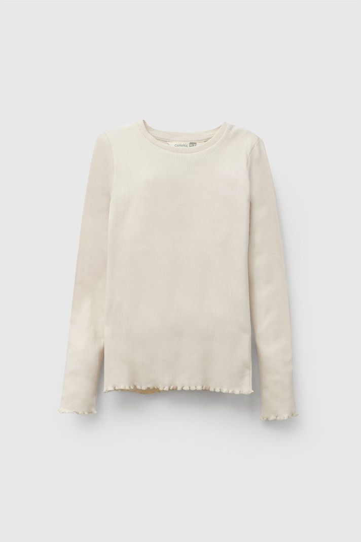 Polera Beige Nina 3-4A a 12-13A Colloky 3-4 anos