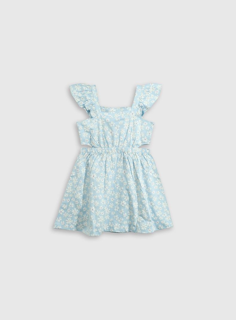 Vestido Niña Celeste 55303 Colloky-1