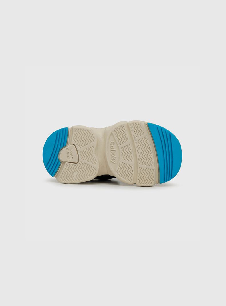 Sandalia De Niño Straps Chunky Gris (21 A 27) Colloky-2
