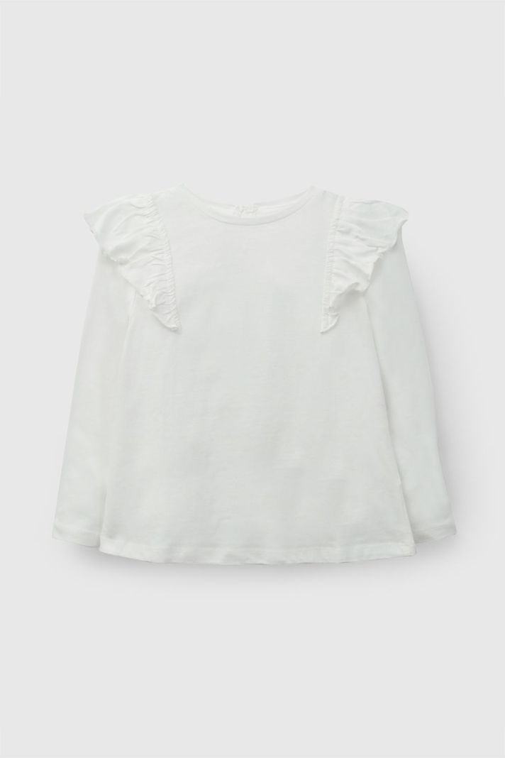 Polera jersey vuelos nina blanco 6-9M a 4-5A 3-4 anos