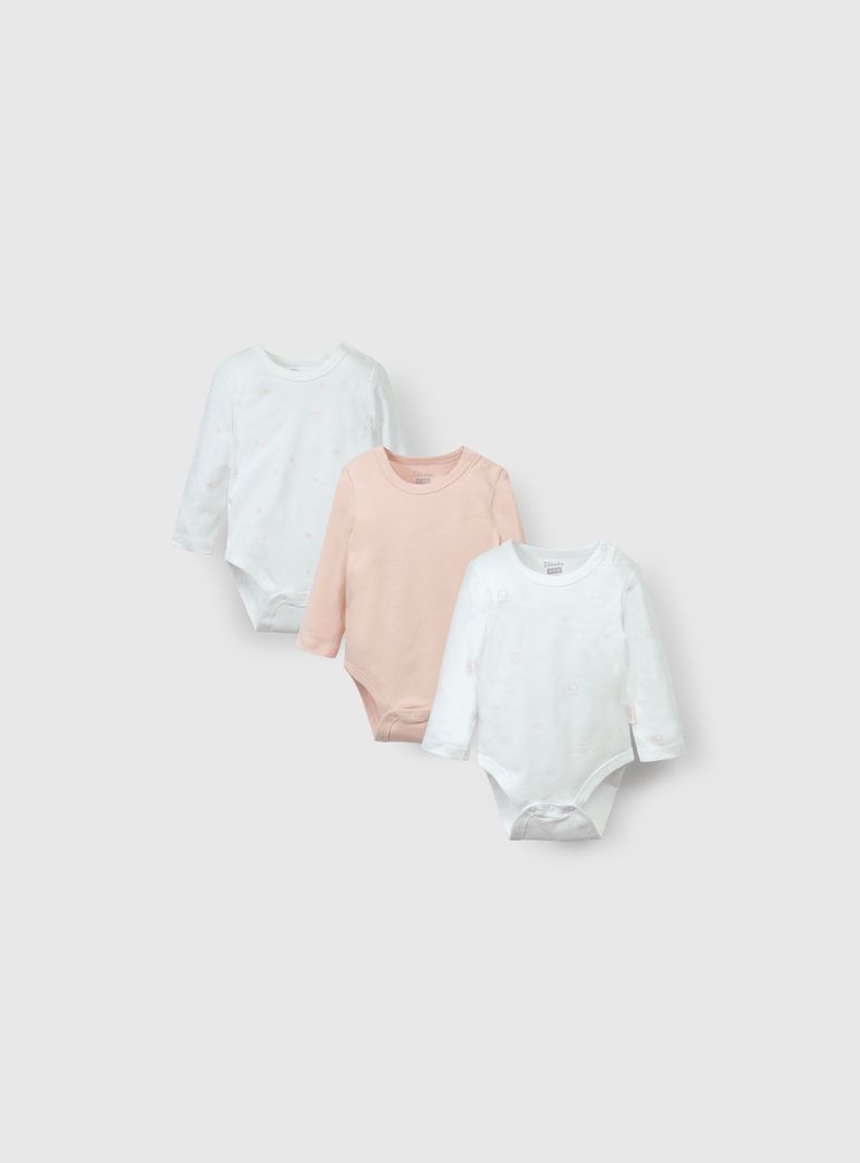 Pack de Bodies Niña Rosado 55946 Colloky-0