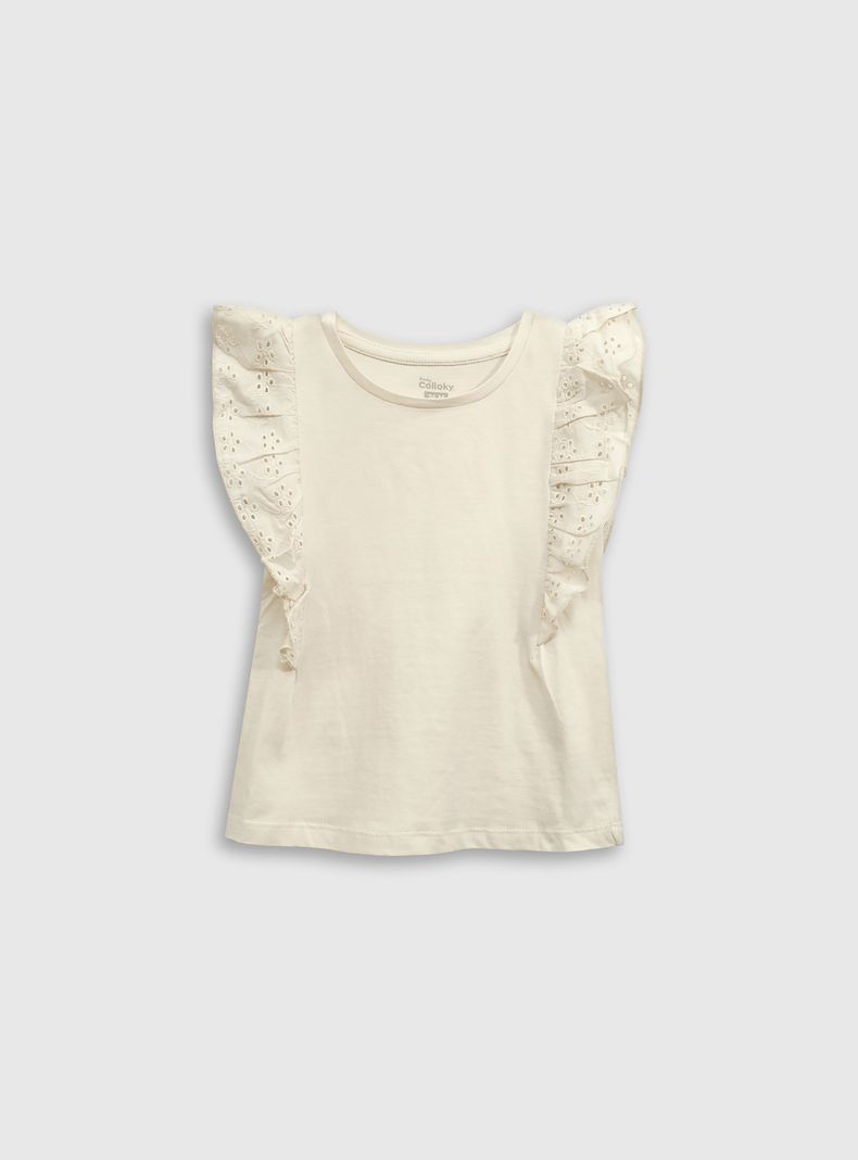 Polera Niña Beige 54851 Colloky-0