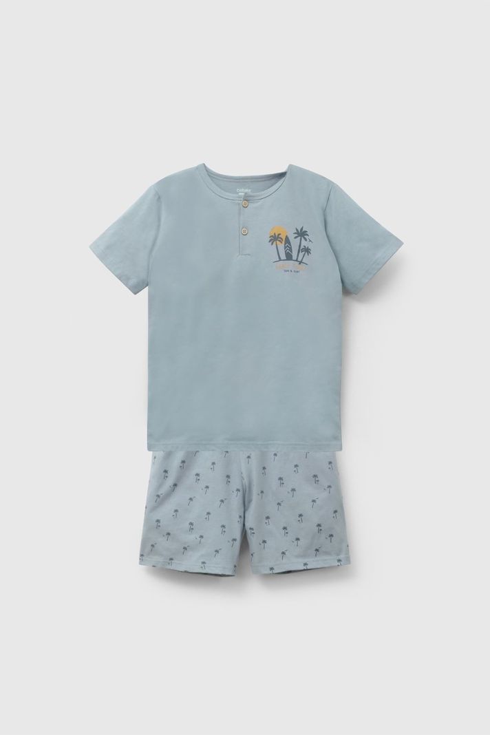 Pijama Nino Celeste 58102 Colloky 3-4 anos