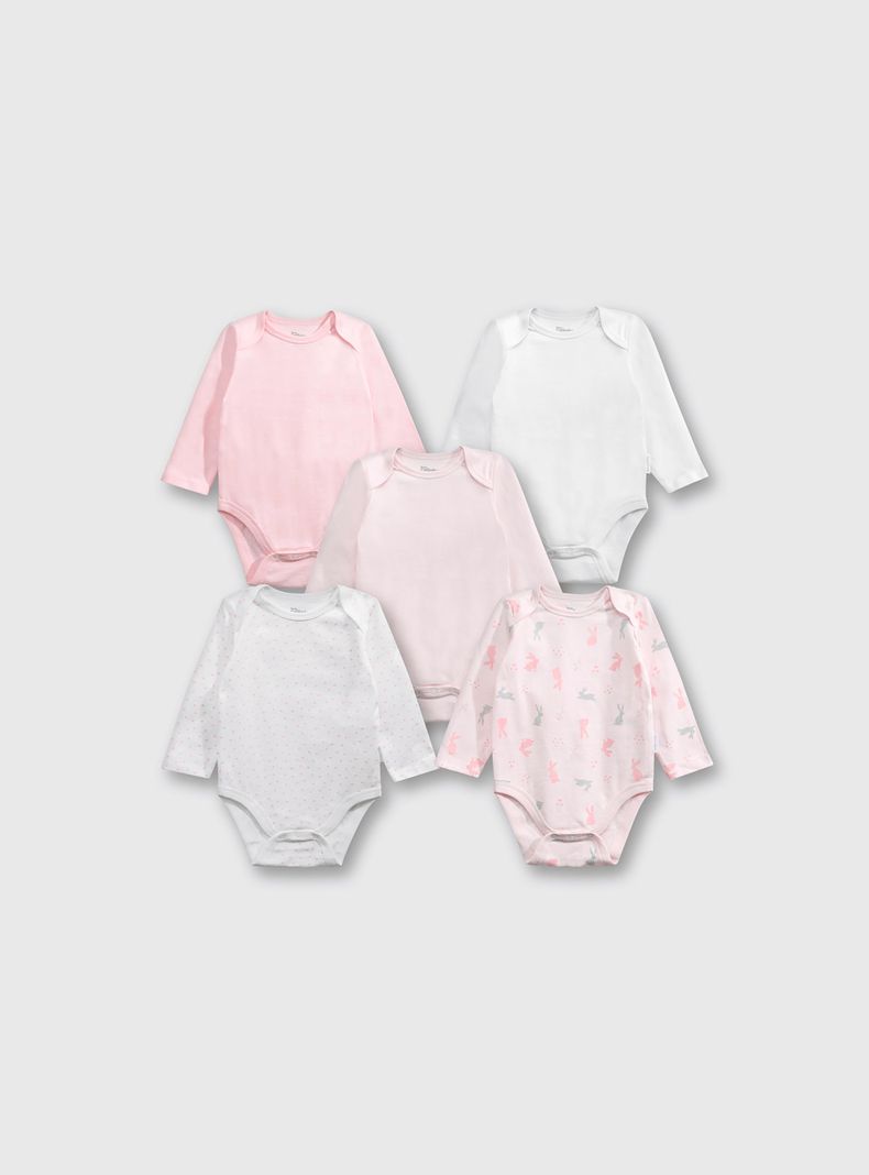 Pack de bodies Niña Rosado 55606 Colloky-0