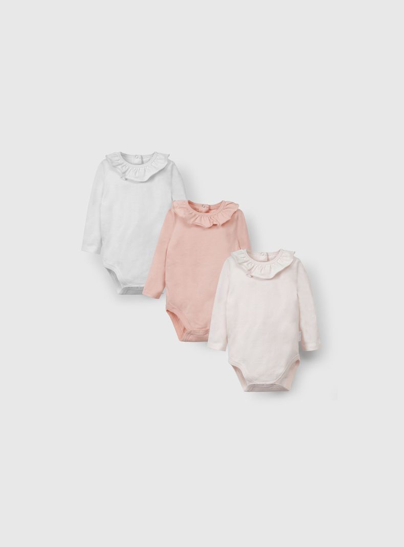 Pack de Bodies Niña Rosado 55947 Colloky-0