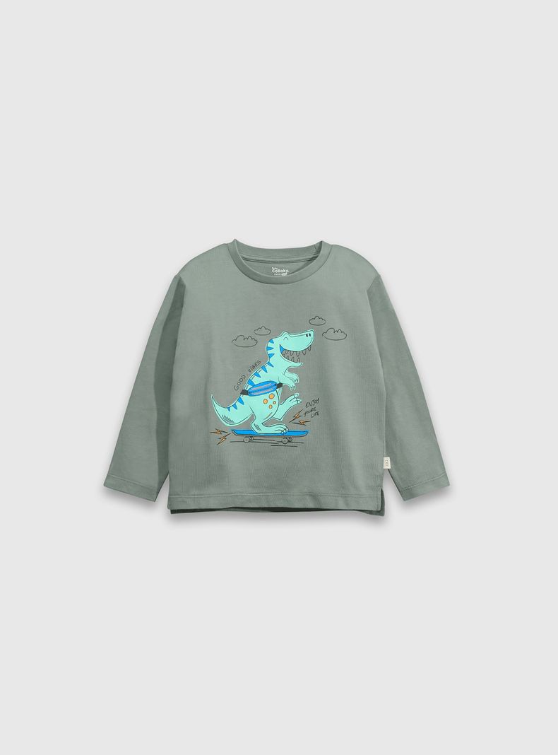 Polera Niño Verde 55291 Colloky-0