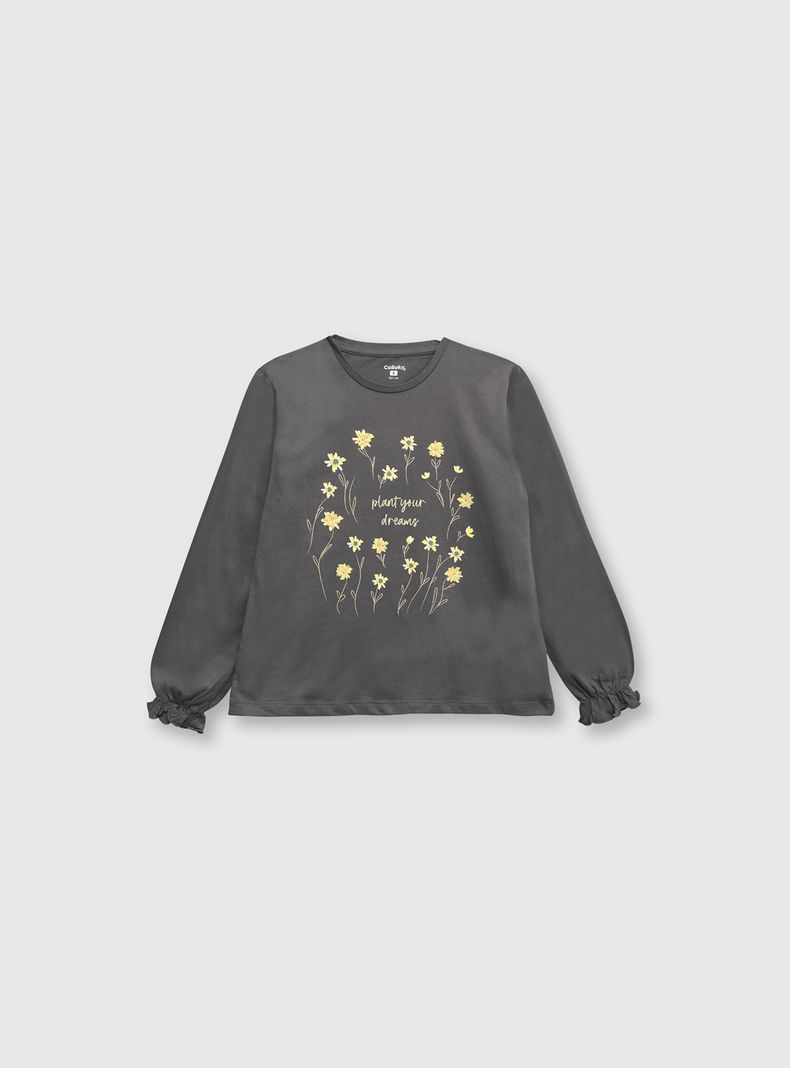Polera Niña Gris 53033 Colloky