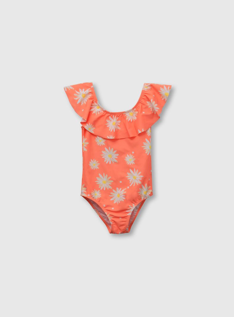 Traje de Baño Niña Naranjo 55299 Colloky-0