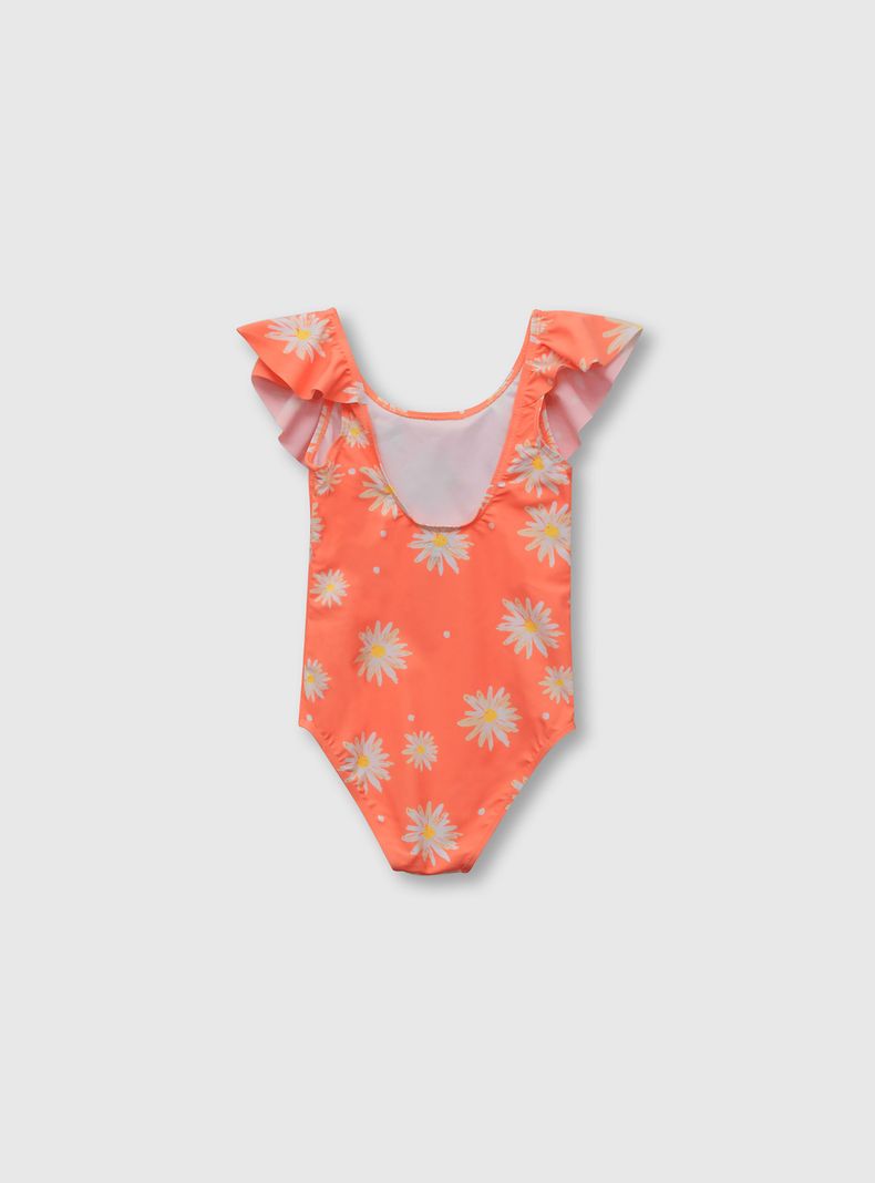 Traje de Baño Niña Naranjo 55299 Colloky-1