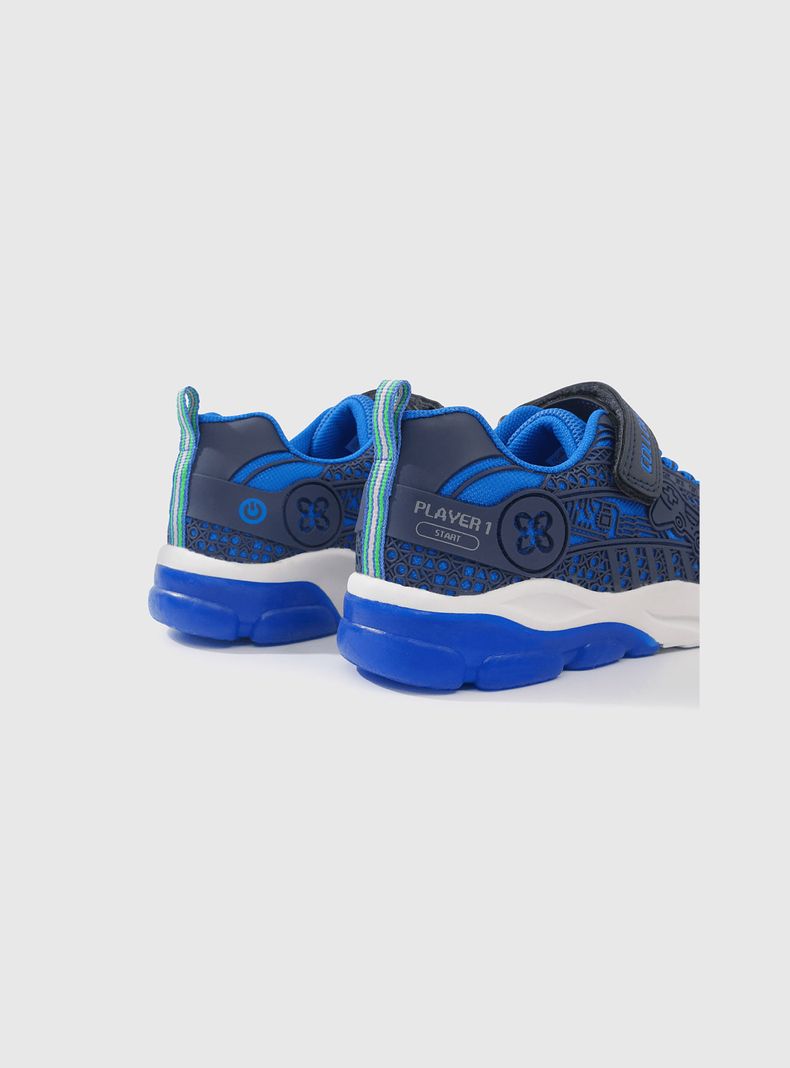 Zapatilla Luces Niño Azul 53875 Colloky-4