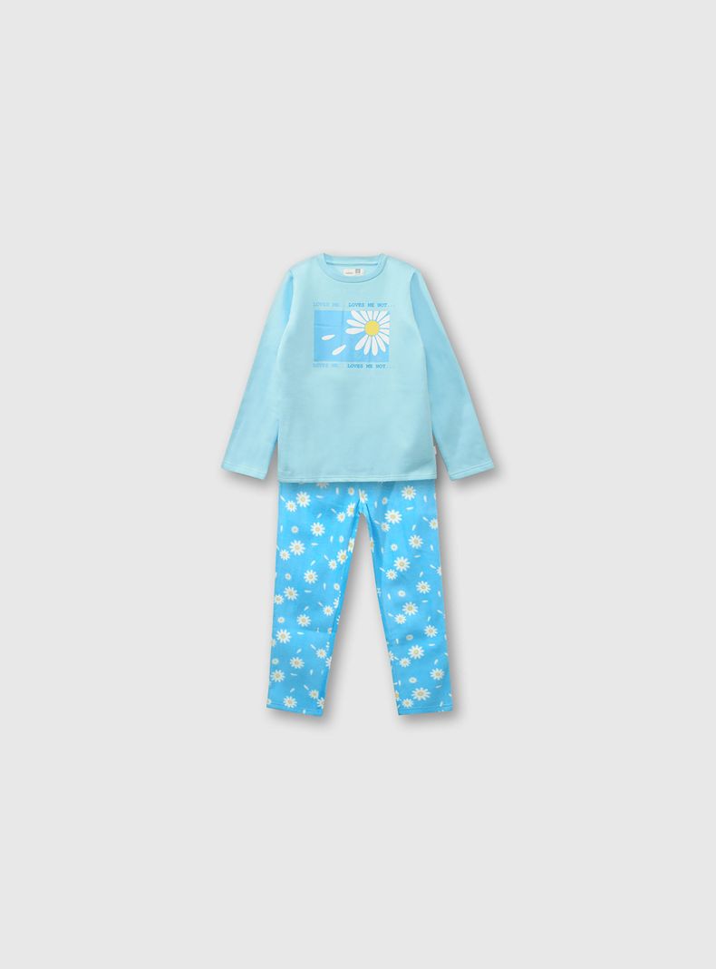 Pijama Niña Celeste 53622 COLLOKY-0