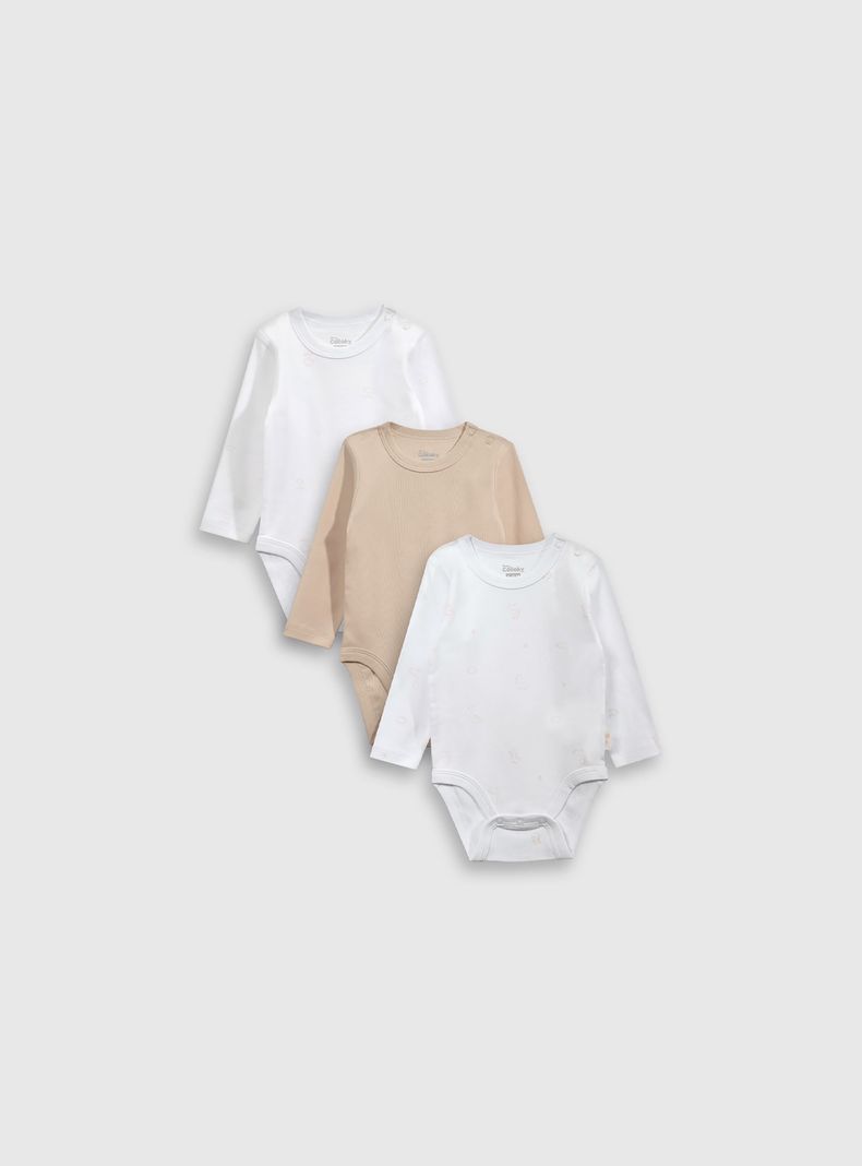 Pack de Bodies Niña Rosado 54838 Colloky-0