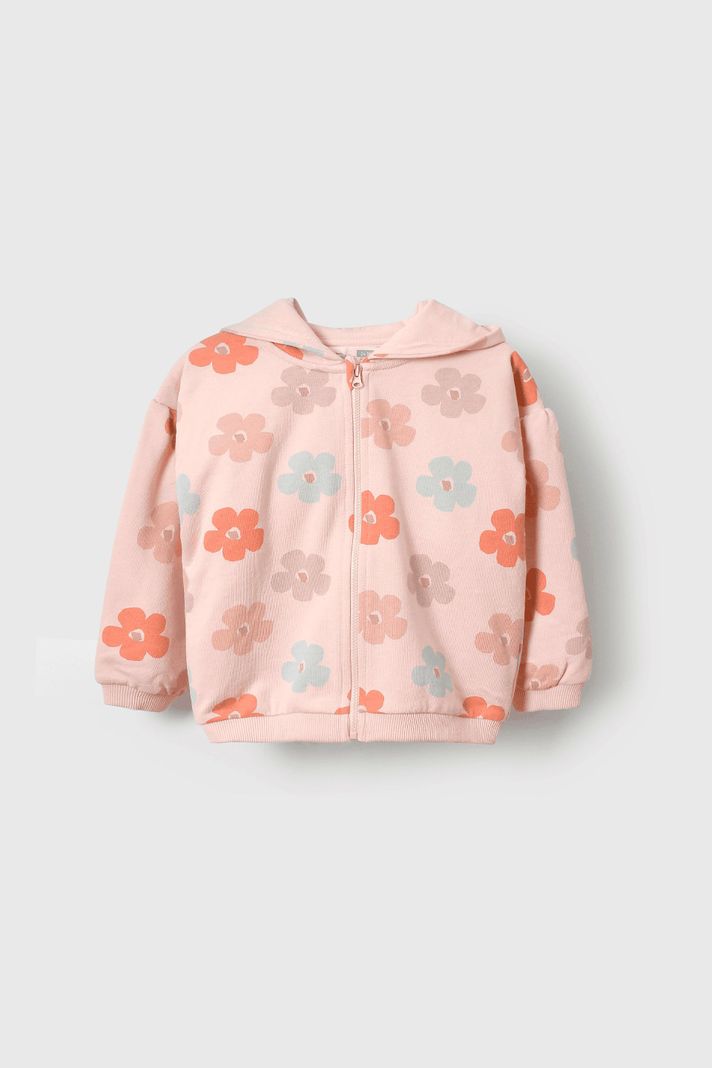 Polerón Rosado Flores