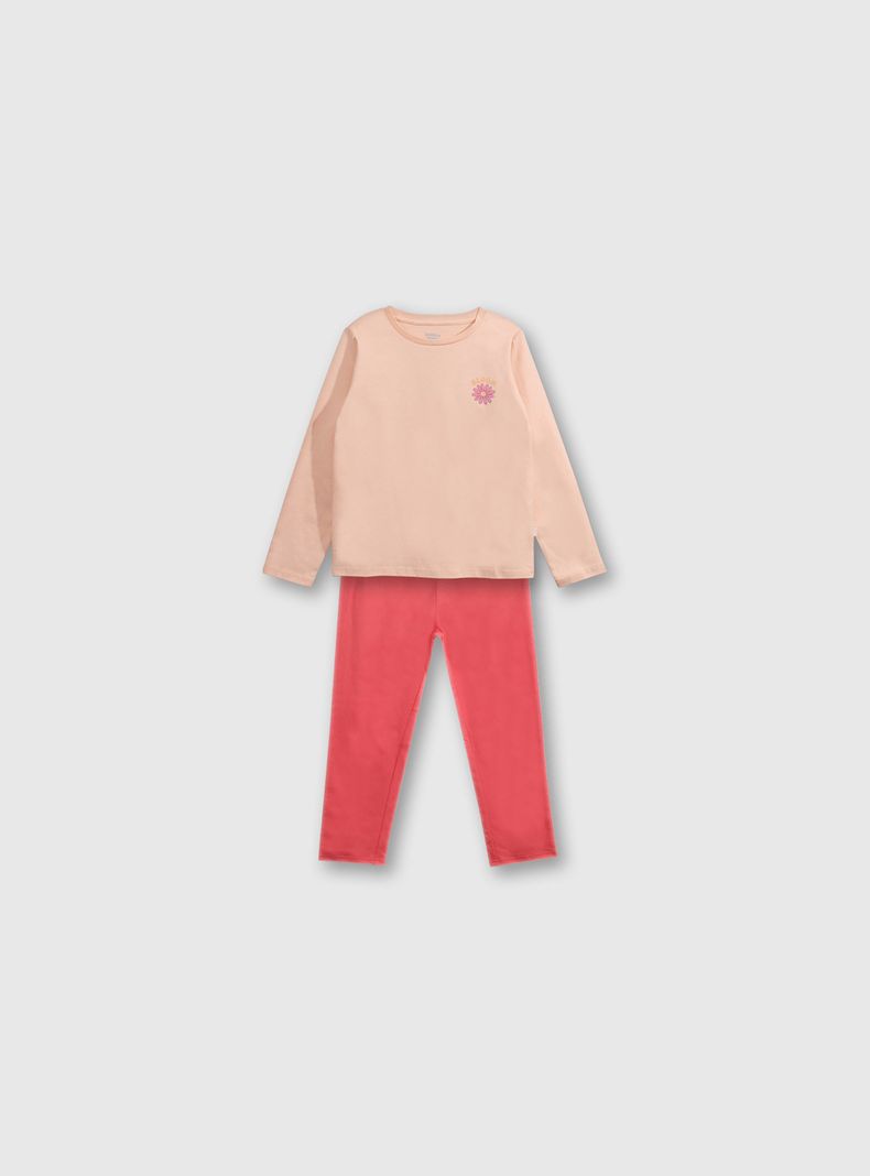 Pijama Niña Naranjo 54256 Colloky-0