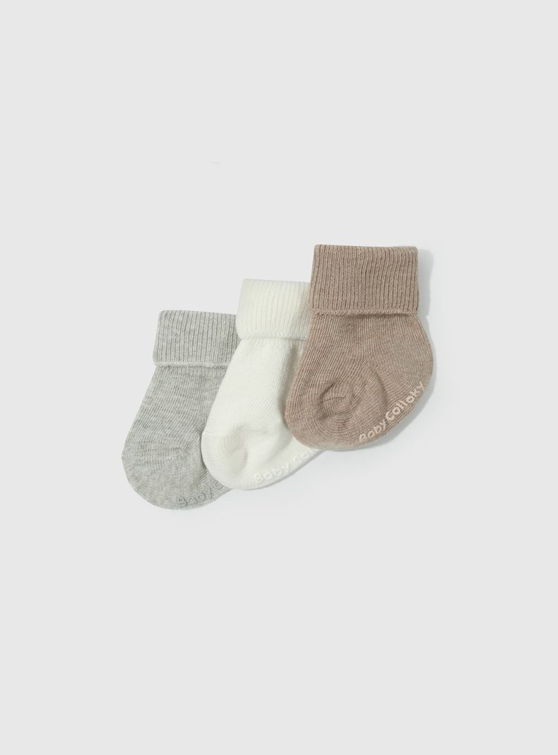 Calcetín Deportivo Unisex Beige 55407 Colloky-0